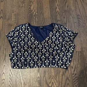 Navy Blue Blouse
